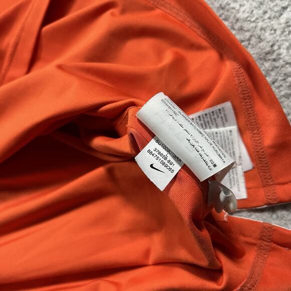 Nike Roger Federer Polo Shirt Mens L Orange Henley Tennis RF 2010 Indian Wells - Picture 12 of 15